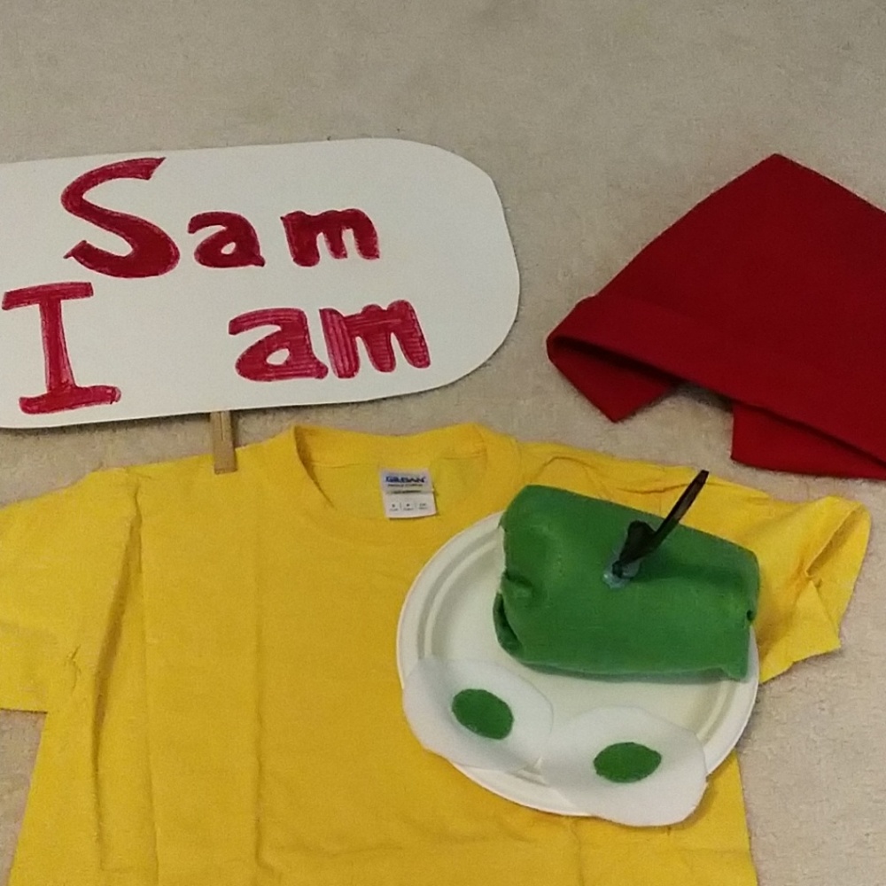 Homemade character day costume (Sam I Am)